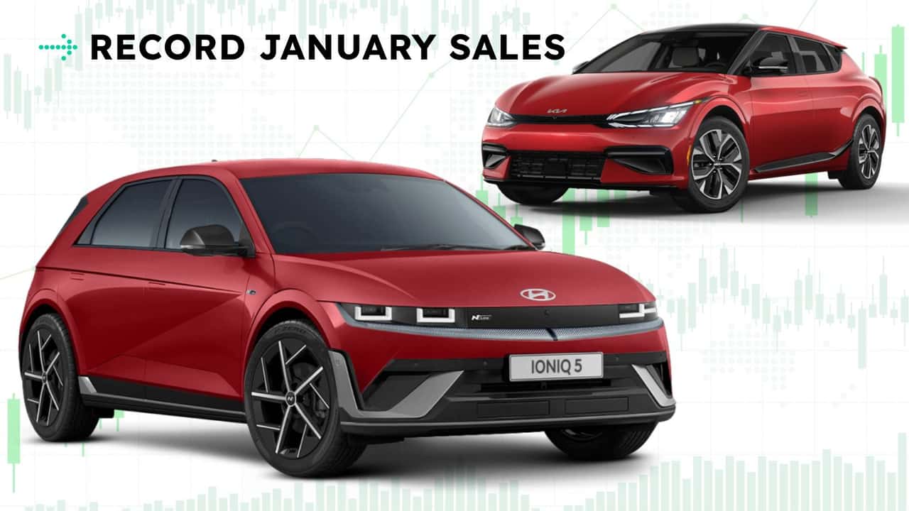 Продажі електромобілів та гібридів Hyundai та Kia зросли в січні