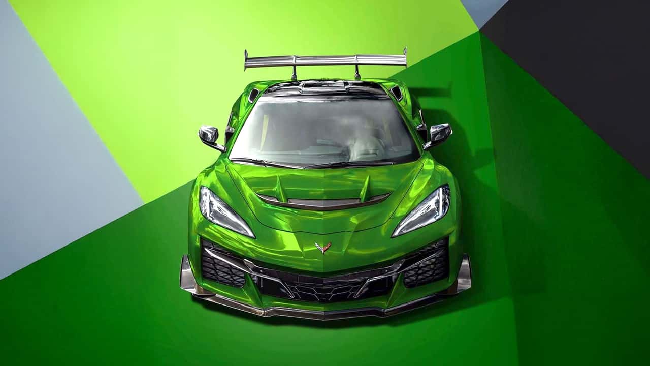 C8 Корвет отримує новий зелений колір