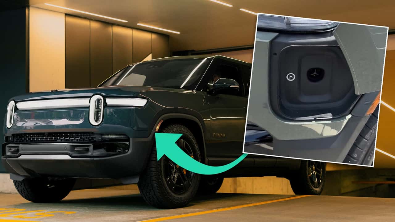 Rivian R1T Quad випадково демонструє порт NACS