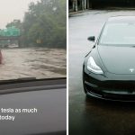 Чому водійка Tesla почувається вдячною, застрягши на шосе в потопі
