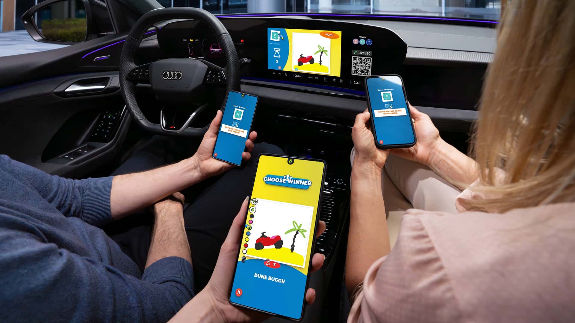 Електромобілі Audi вже підтримують багатокористувацькі ігри з використанням смартфонів як контролерів