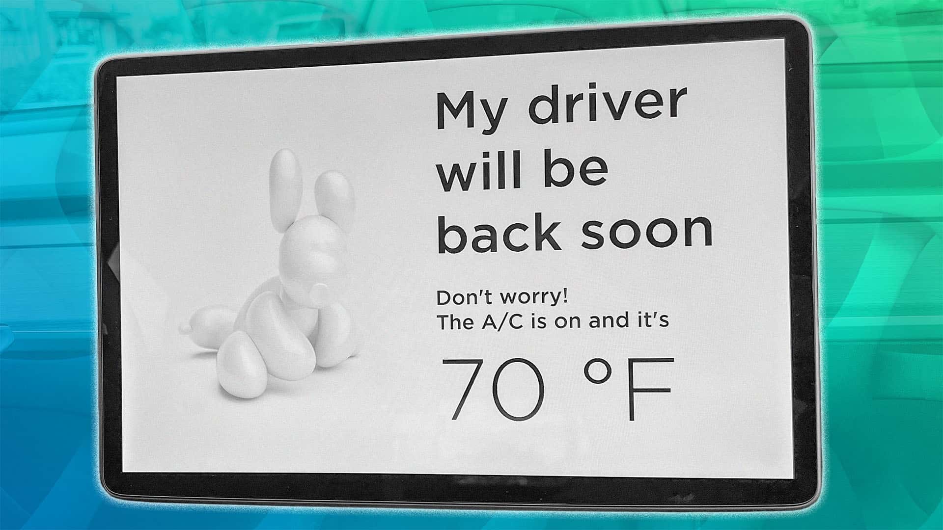 Tesla Driver Leaves Wife With Dog Mode On