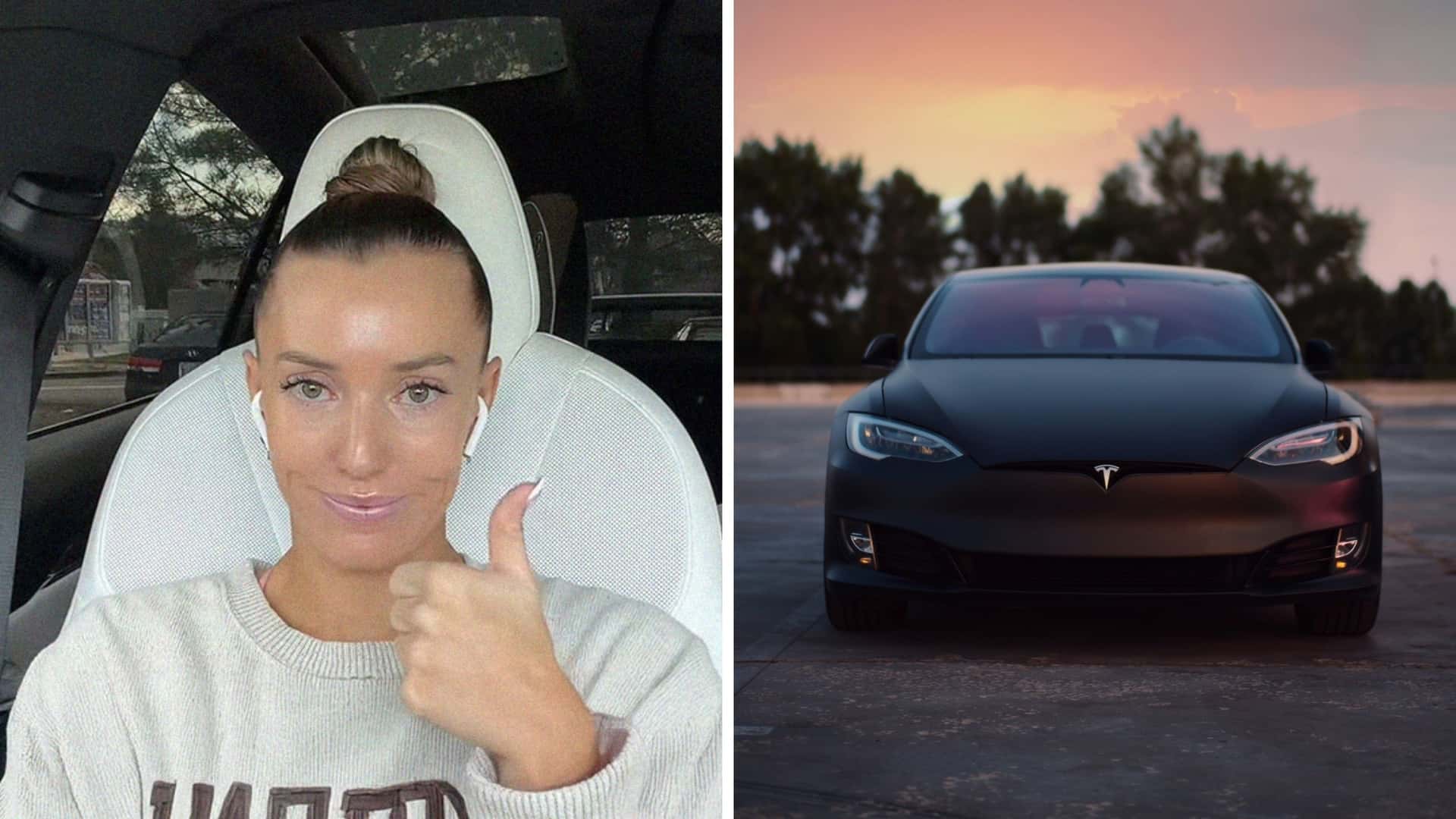 Жінка пофарбувала вікна своєї Tesla, але тепер не може відкрити двері вже 4 дні