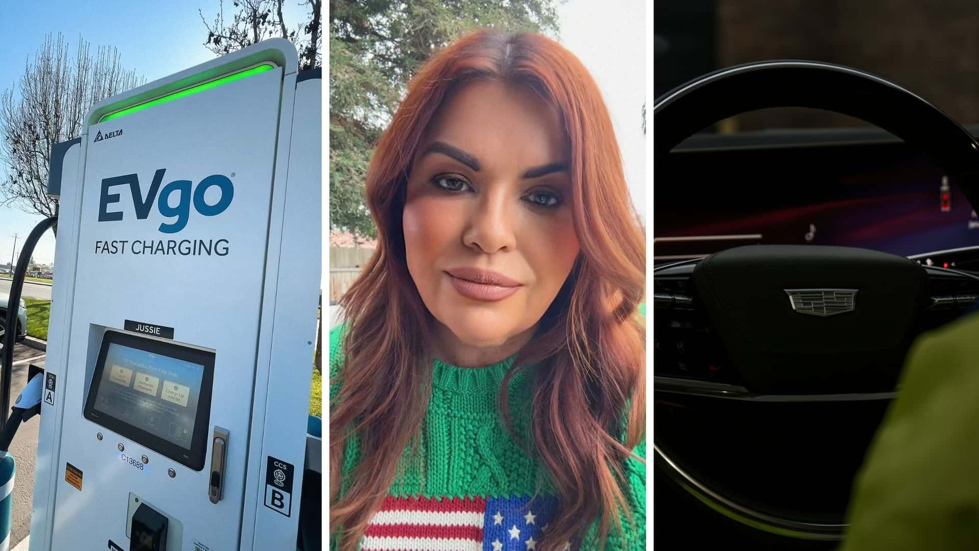 Жінка купує електромобіль Cadillac і отримує вигідну пропозицію від EVgo