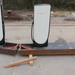 Tesla Unveils Faster Folding Supercharger Units