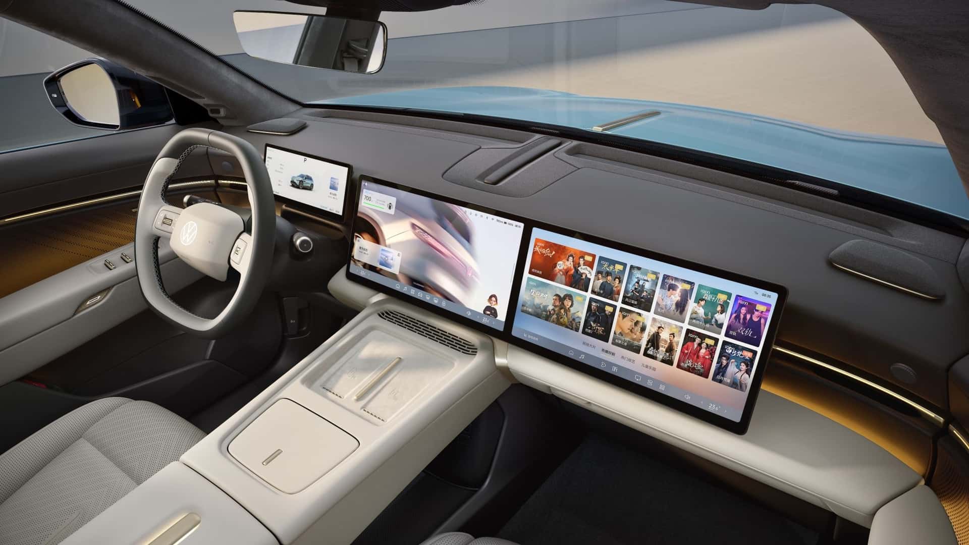 Volkswagen оснастив автомобілі для Китаю величезними екранами