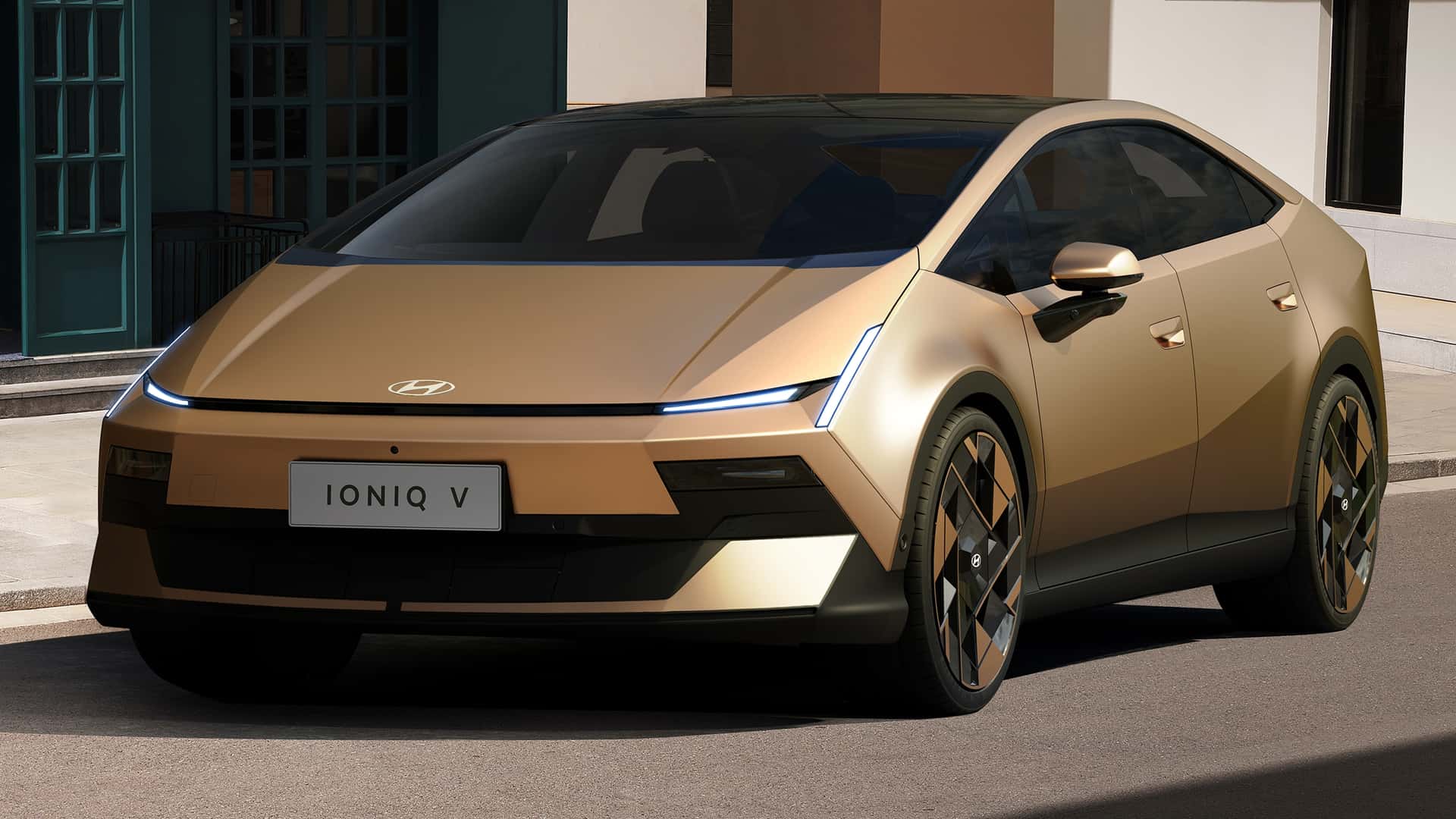 Hyundai Ioniq V поєднує гладкий дах та різкі кути