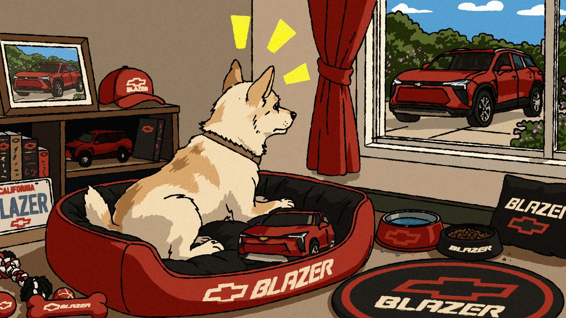 My Dog Loves Chevy EVs and Their Sound