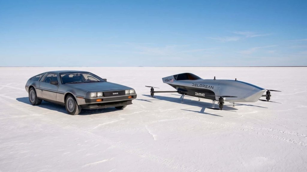 DeLorean Launches Electric Flying Car Racing Team